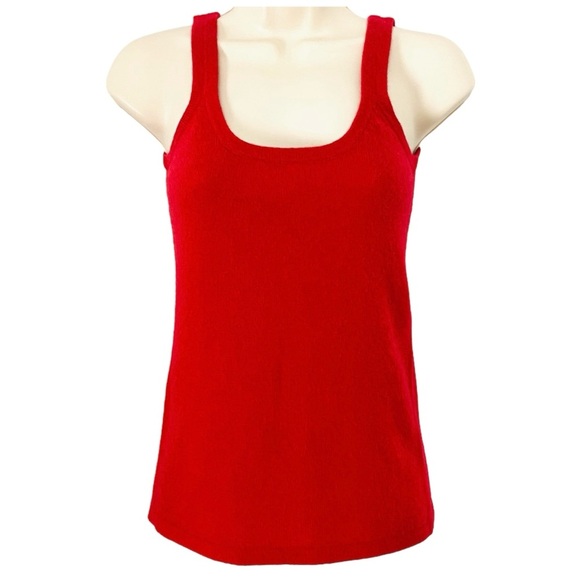 Neiman Marcus 100% Cashmere Sweater Knit Tank Top Like New - Picture 1 of 8